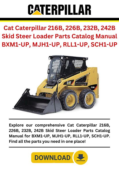 cat skid steer 242b specs|cat 242b manual.